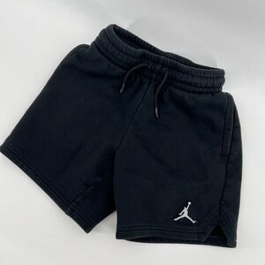 Jordan Kids' Black‎ Fleece Sweat Shorts Drawstring Gym Athletic Activewear
